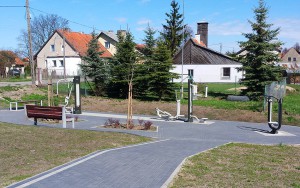Park wiejski zbudowany z inicjatywy mieszkańców Bartąga. Fot. Dorota Grzymska