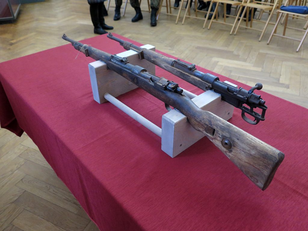 Karabiny typu Mauser trafiły do Muzeum Warmii i Mazur w Olsztynie, fot. K.Grabowska